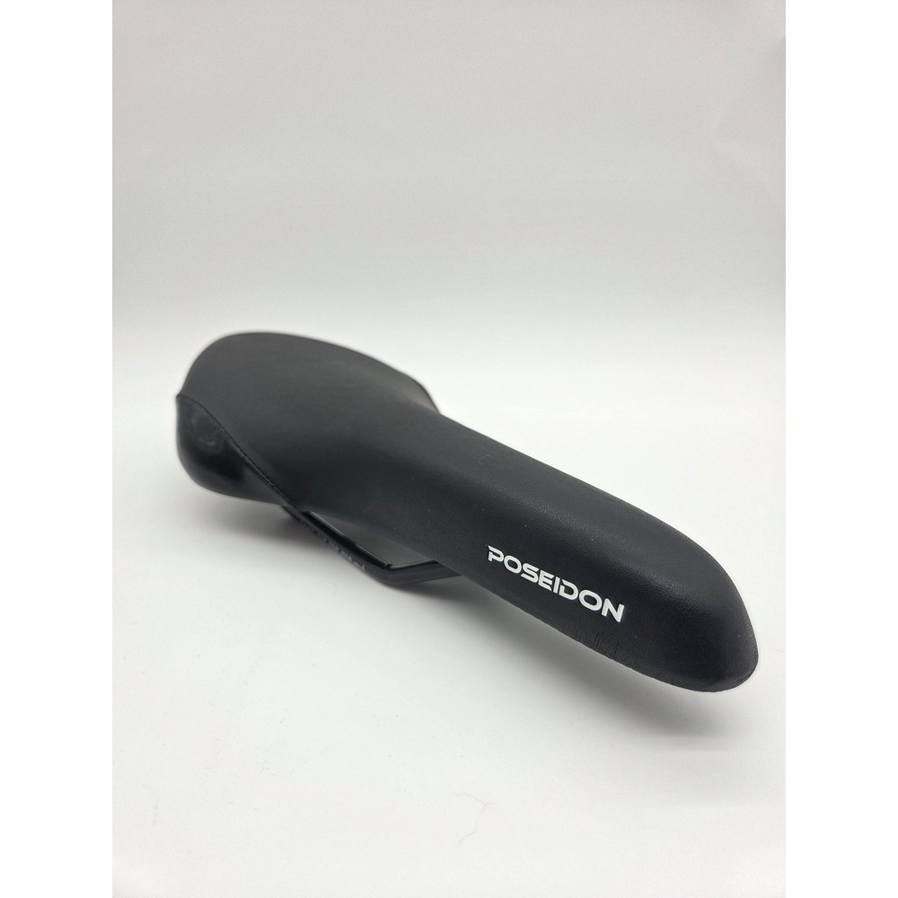 Poseidon Bicycle Saddle OS Black Unisex Road Gravel Performance Bike Seat Rail